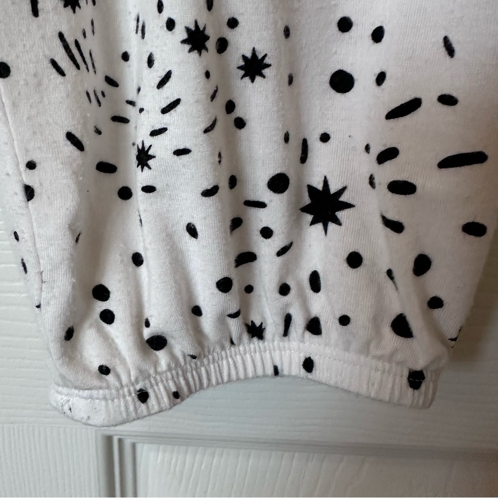 Soma COOL NIGHTS Banded Joggers & Short Sleeve Top Pajama Set Stargazer Grand L - Picture 10 of 14